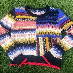 Free People Best Day Ever Alpaca Blend Boucle Sweater XS(fits like Small)